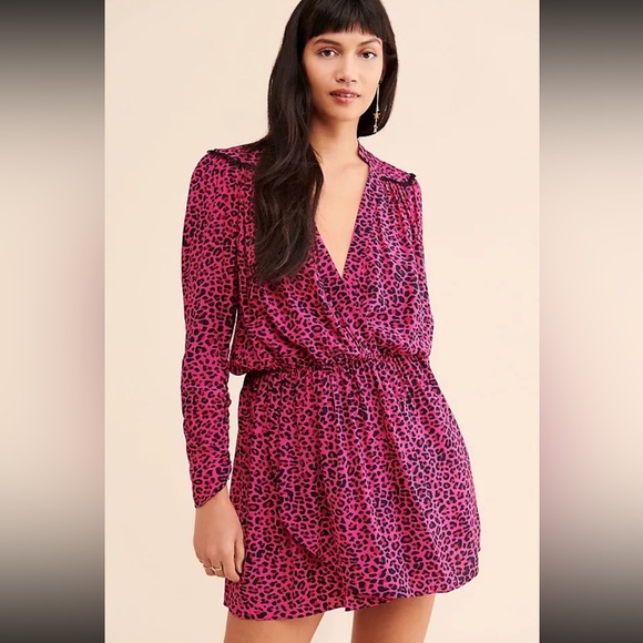 Pink Leopard Print Dress - Picture 2 of 8